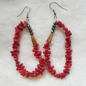 Red Coral earings